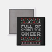 Funny Full Of Christmas Cheer Beer Ugly Matching C Magneet (Voorkant / Achterkant)