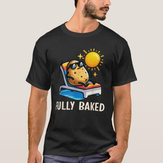 Funny Fully Baked Potato Graphic For Kids  T-shirt (Voorkant)