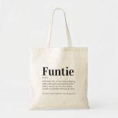 Funny Fun Auntie Funtie Tote Bag (Voorkant)