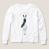 Funny Fun 'Fleece Navidad' Llama Pun Cartoon  (Voorkant)