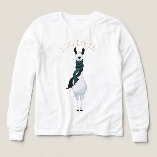 Funny Fun 'Fleece Navidad' Llama Pun Cartoon  (Voorkant)