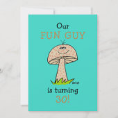 Funny Fun Guy Man of Boy Birthday Party Invitation Kaart (Voorkant)