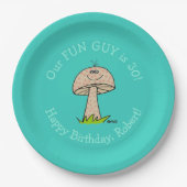 Funny Fun Guy Personalized Mans Birthday Party Papieren Bordje (Voorkant)