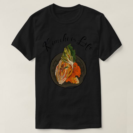 Funny Fun Kimchi is het leven T-shirt (Design voorkant)