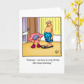 Funny Fun & Laughs Humor Blank Wenskaart Kaart (Gele Bloem)