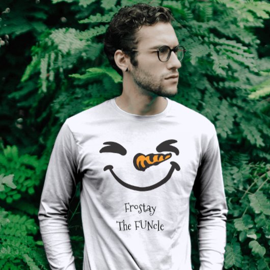 Funny Fun oom Snowman Face Trui