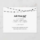 Funny & Fun RSVP-Briefkaart Uitnodiging Briefkaart (Voorkant)