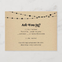 Funny & Fun Sushi RSVP Briefkaart - Kraft