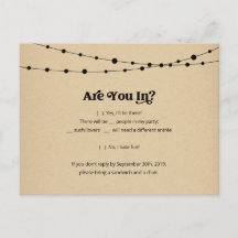 Funny & Fun Sushi RSVP Briefkaart - Kraft