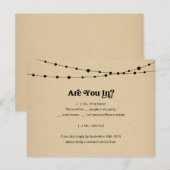 Funny & Fun Sushi RSVP Briefkaart - Kraft (Voorkant / Achterkant)