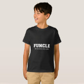 Funny Funcle College Print T-shirt (Voorkant volledig)