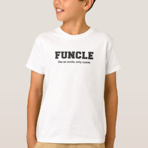 Funny Funcle College Print T-shirt