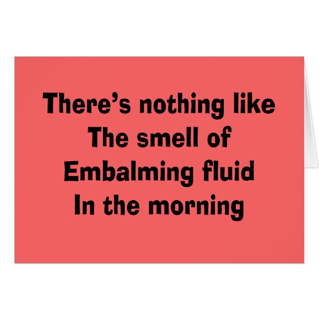 Funny Funeral Director Gifts (Voorkant Horizontaal)