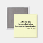 Funny Funeral Director Gifts Magneet (Voorkant / Achterkant)