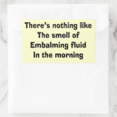 Funny Funeral Director Gifts Rechthoekige Sticker (Tas)