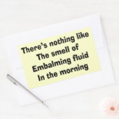 Funny Funeral Director Gifts Rechthoekige Sticker (Envelop)
