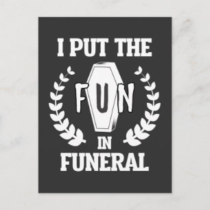 Funny Funeral Director Humor Mortician Mortuary Briefkaart