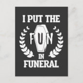 Funny Funeral Director Humor Mortician Mortuary Briefkaart (Voorkant)