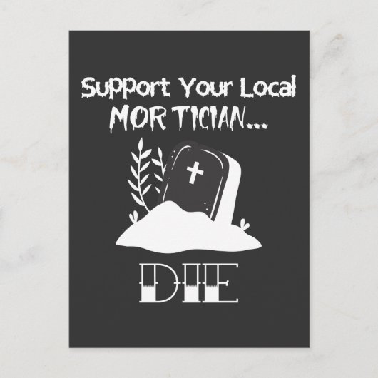 Funny Funeral Director Humor Mortician Support Briefkaart (Voorkant)