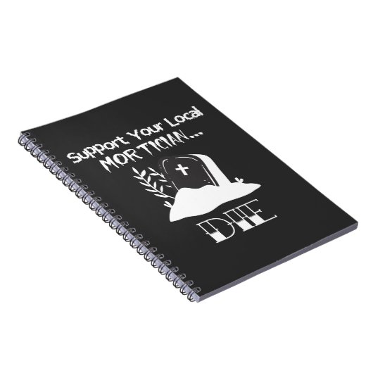 Funny Funeral Director Humor Mortician Support Notitieboek (Rechterzijde)