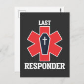 Funny Funeral Director Mortician Last Responder Briefkaart (Voorkant / Achterkant)