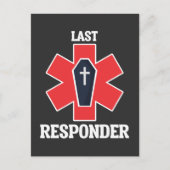 Funny Funeral Director Mortician Last Responder Briefkaart (Voorkant)