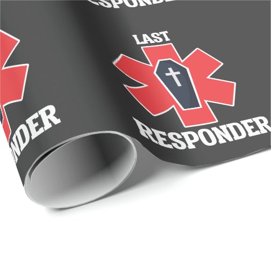 Funny Funeral Director Mortician Last Responder Cadeaupapier (Rol Hoek)