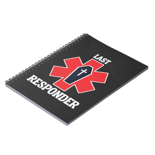 Funny Funeral Director Mortician Last Responder Notitieboek (Linkerzijde)