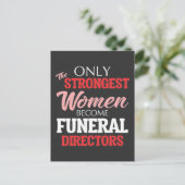 Funny Funeral Director Woman Mortician Mama Briefkaart (Staand voorkant)
