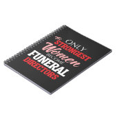 Funny Funeral Director Woman Mortician Mama Notitieboek (Linkerzijde)