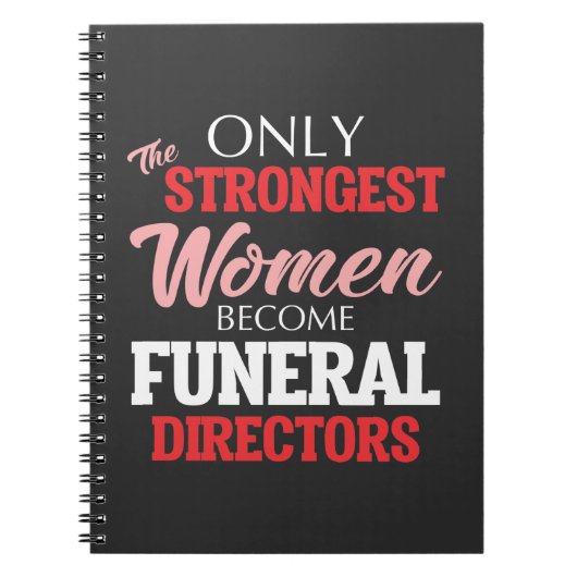 Funny Funeral Director Woman Mortician Mama Notitieboek (Voorkant)