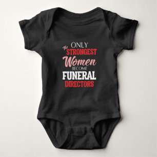 Funny Funeral Director Woman Mortician Mama Romper
