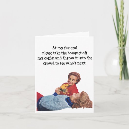 Funny Funeral Getting Older Verjaardag Wenskaart Bedankkaart (Voorkant)