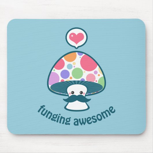 Funny Fungi Mushroom Pun Muismat (Voorkant)