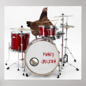 Funny FUNKY CHICKEN poster (Voorkant)