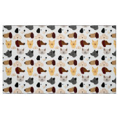 Funny Funky quirky Cartoon Dogs Pattern Stof (Fat Quarter)