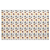 Funny Funky quirky Cartoon Dogs Pattern Stof (Yard (91,4 cm))