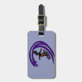 Funny Funky Surfer Bagagelabel (Voorkant verticaal)