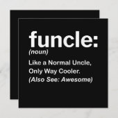 Funny Funny Definition Gift | Oom Gifts Feestdagenkaart (Voorkant / Achterkant)