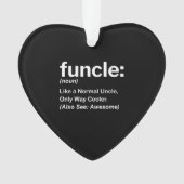 Funny Funny Definition Gift | Oom Gifts Ornament (voorkant)