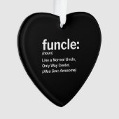 Funny Funny Definition Gift | Oom Gifts Ornament (voorkant)