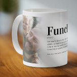 Funny Funny Definition oom Photo Coffee Mok<br><div class="desc">Een perfect cadeau voor een leuke oom met twee familiefoto's van het kind of de  en een coole definitie van het woord Funcle die gemakkelijk gepersonaliseerd kan worden.</div>