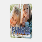 Funny Funny oom Foto Kerstmis Ornament (Voorkant links)