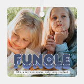 Funny Funny oom Foto Kerstmis Ornament (Voorkant)