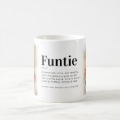 Funny Funtie Definition Auntie Photo Coffee Mok (Center)