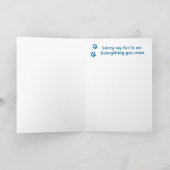 Funny Furry Cat Vaderdag Kaart (Binnen)