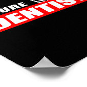 Funny Future Dentist Dental Assistant Afstuderen Poster (Hoek)