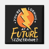 Funny Future Electrician Electrical Engineer  Magneet (Voorkant)