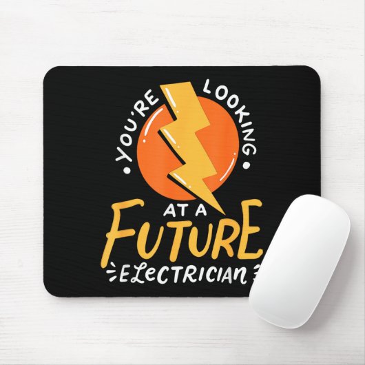 Funny Future Electrician Electrical Engineer  Muismat (Met muis)
