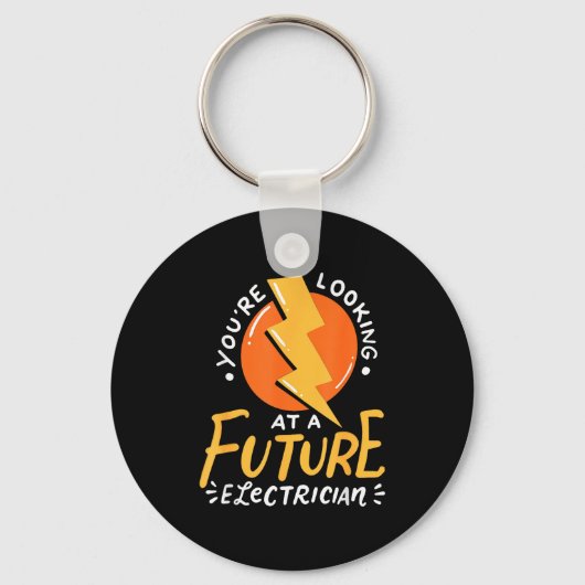 Funny Future Electrician Electrical Engineer Sleutelhanger (Voorkant)